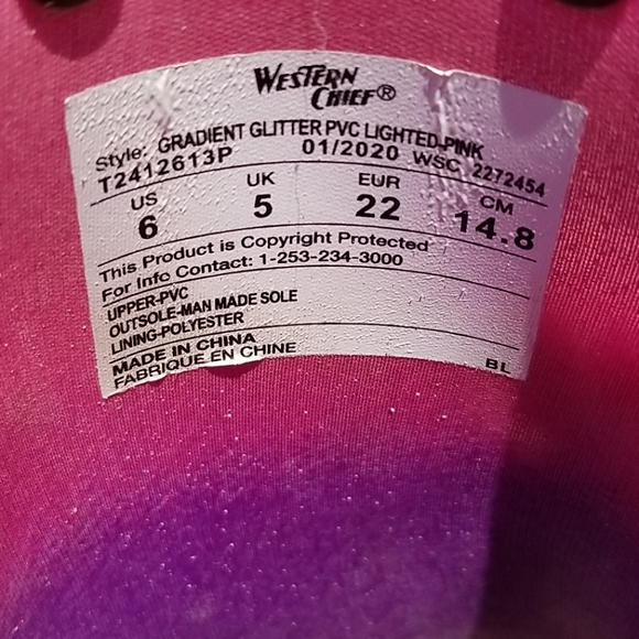 Western Chief Glitter Rainboots - Picture 4 of 10